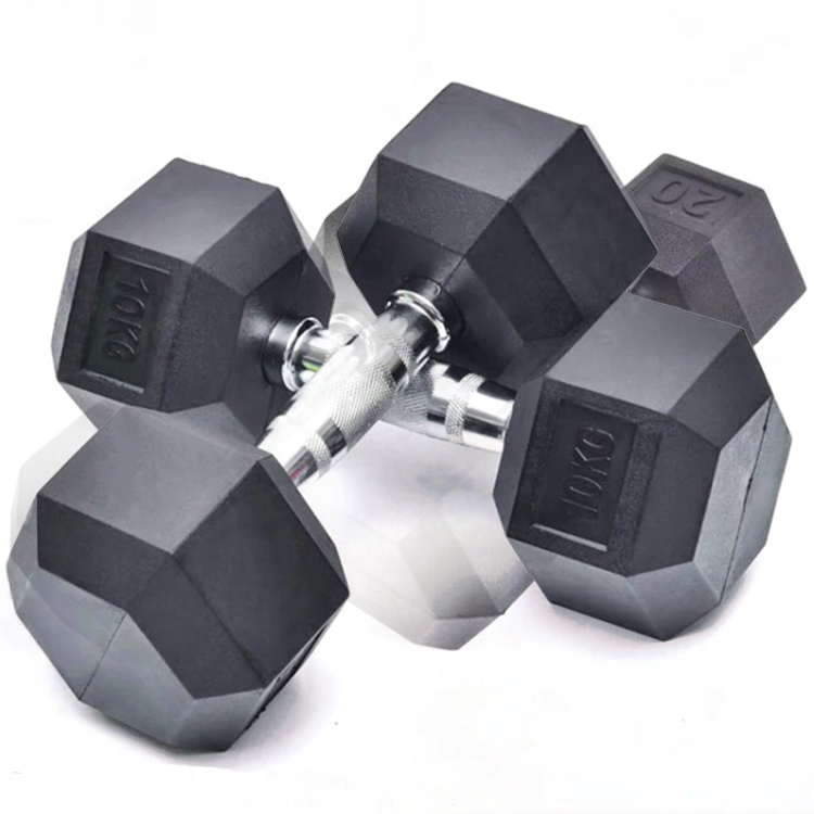 2021 Hot Sale Hex Dumbbells Gummi Hex Dumbbell Hjem Hex Gummi Dumbbell